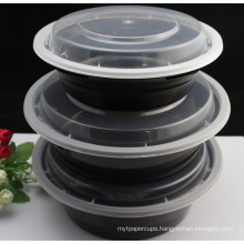 Microwavable Disposable Plastic Takeaway Food Container for Us Marketing